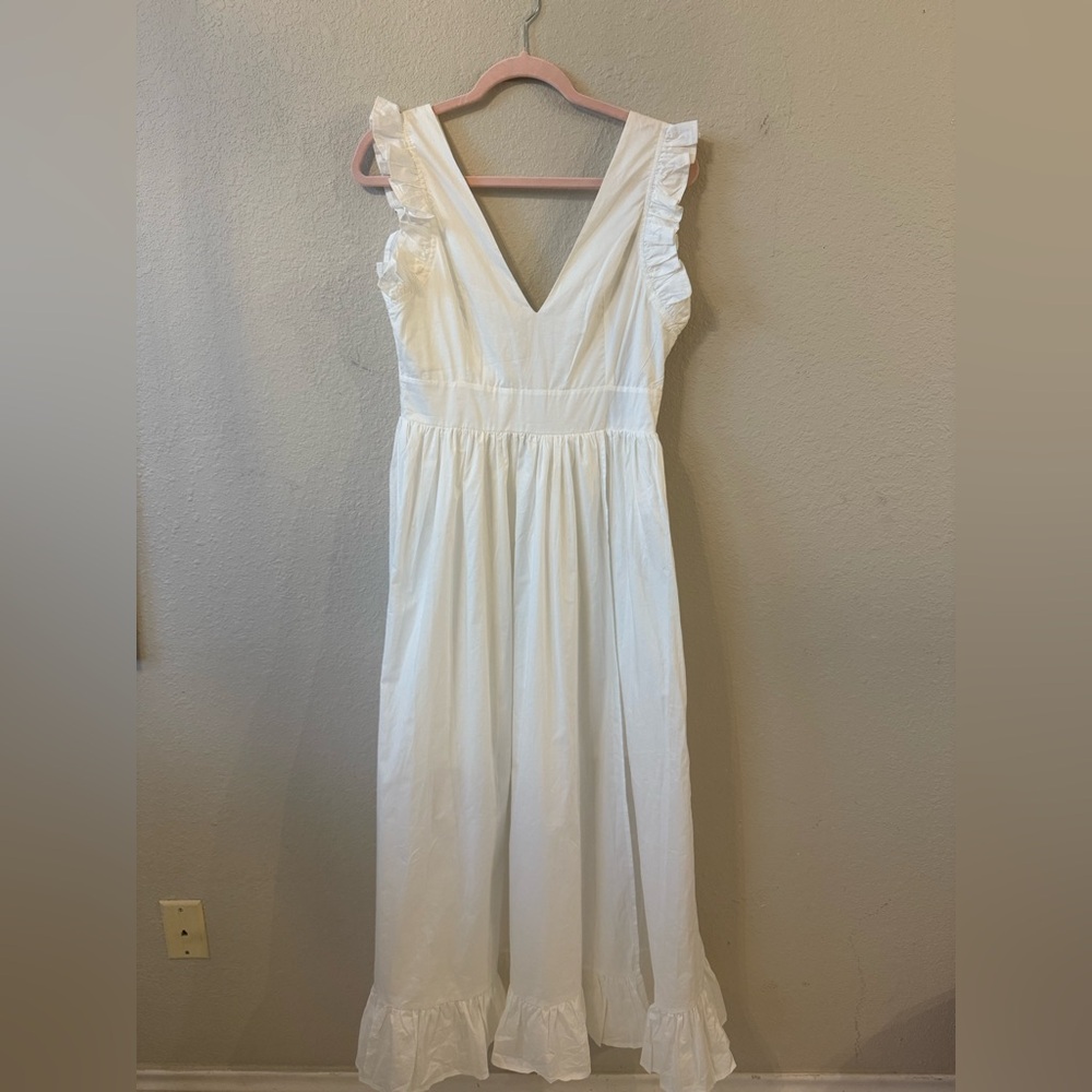 Beulah White Sleeveless Dress